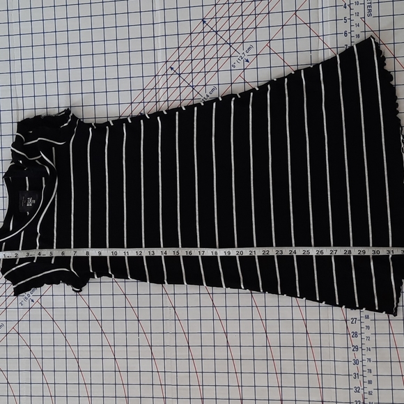 Billabong Black & White Striped Dress - Picture 3 of 4